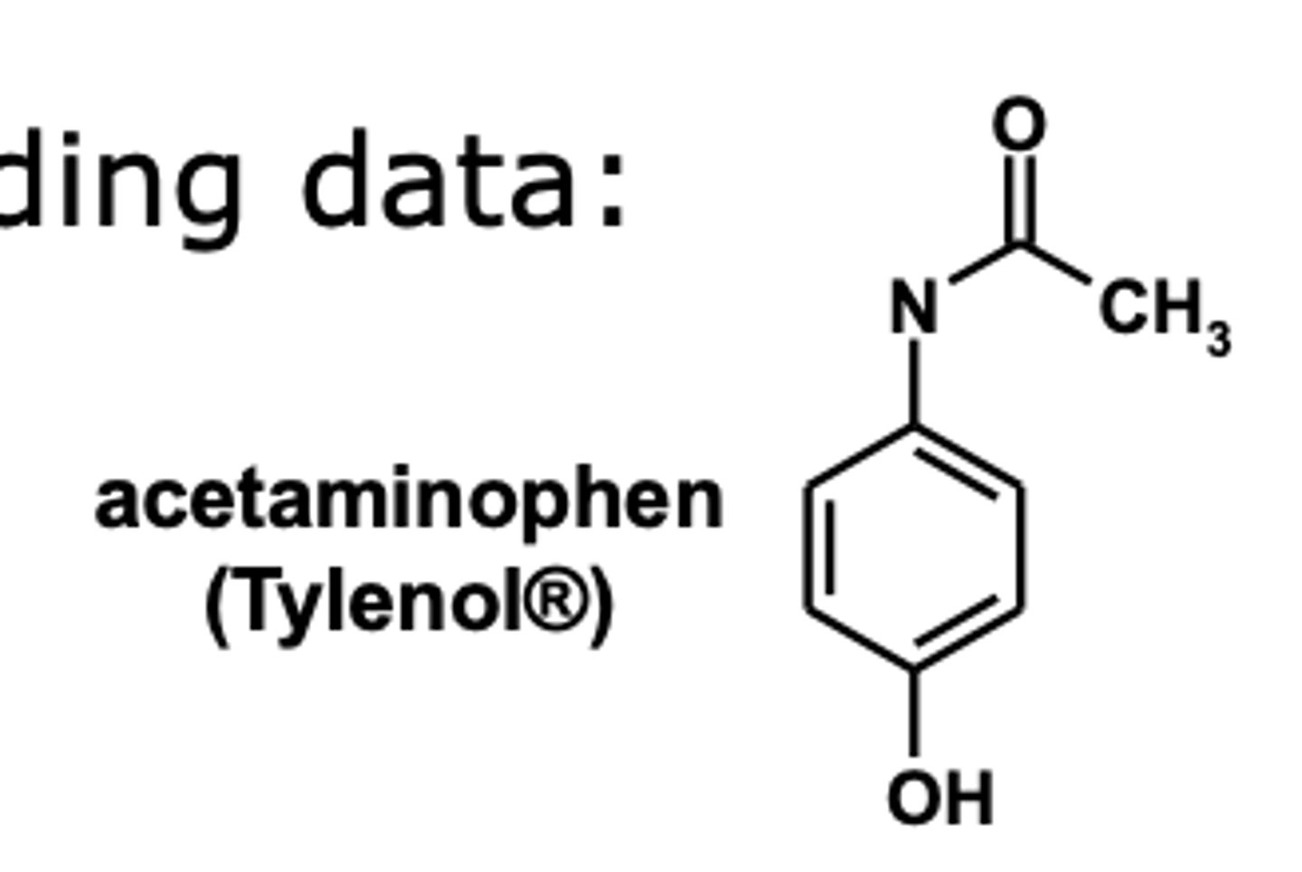 <p>- acetaminophen<br>- atenolol</p>
