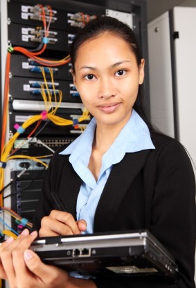 female computer specialist