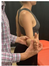 <ul><li><p>Resist ER in this position </p></li><li><p>Testing for: Rotator Cuff</p></li></ul><p></p>