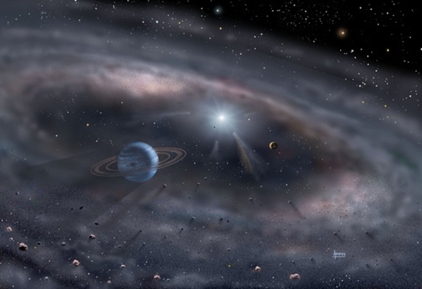 <p>The _____________ used a powerful telescope to study distant galaxies. [(n) - nhà thiên văn; a scientist who studies stars, planets, and other objects in space]</p>
