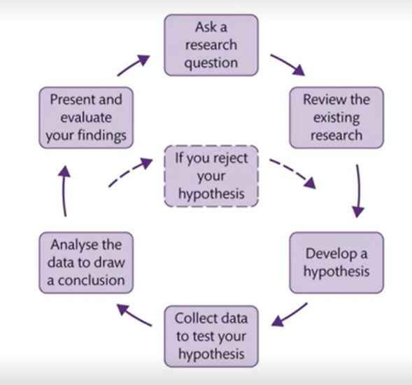<p>The scientific method</p>