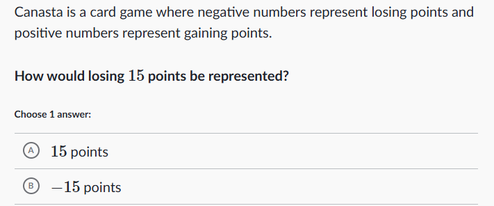 <p>How would losing <span style="font-size: inherit; font-family: inherit">15</span> points be represented?</p>