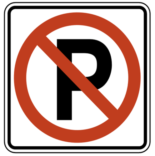 <p>do not park here</p>