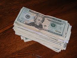 <p>left</p><p>He left the stack of money on the table and left the room.</p>
