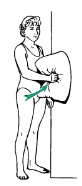 <p>This isometric shoulder exercise is called what?</p>