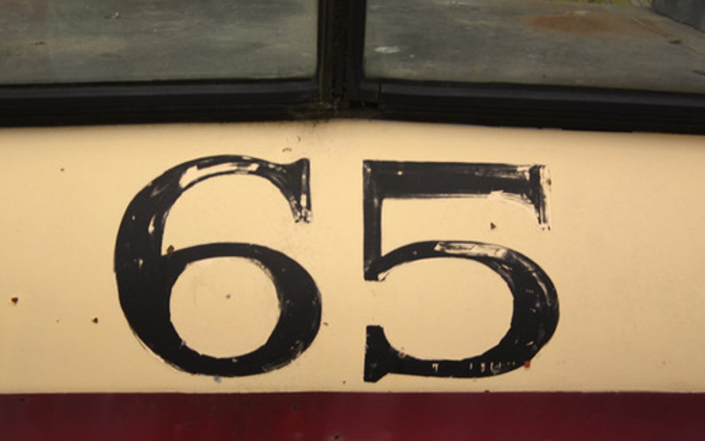 <p>sixty-five, 65</p>