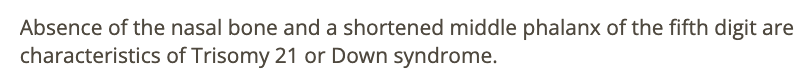 <p>a) trisomy 21</p>