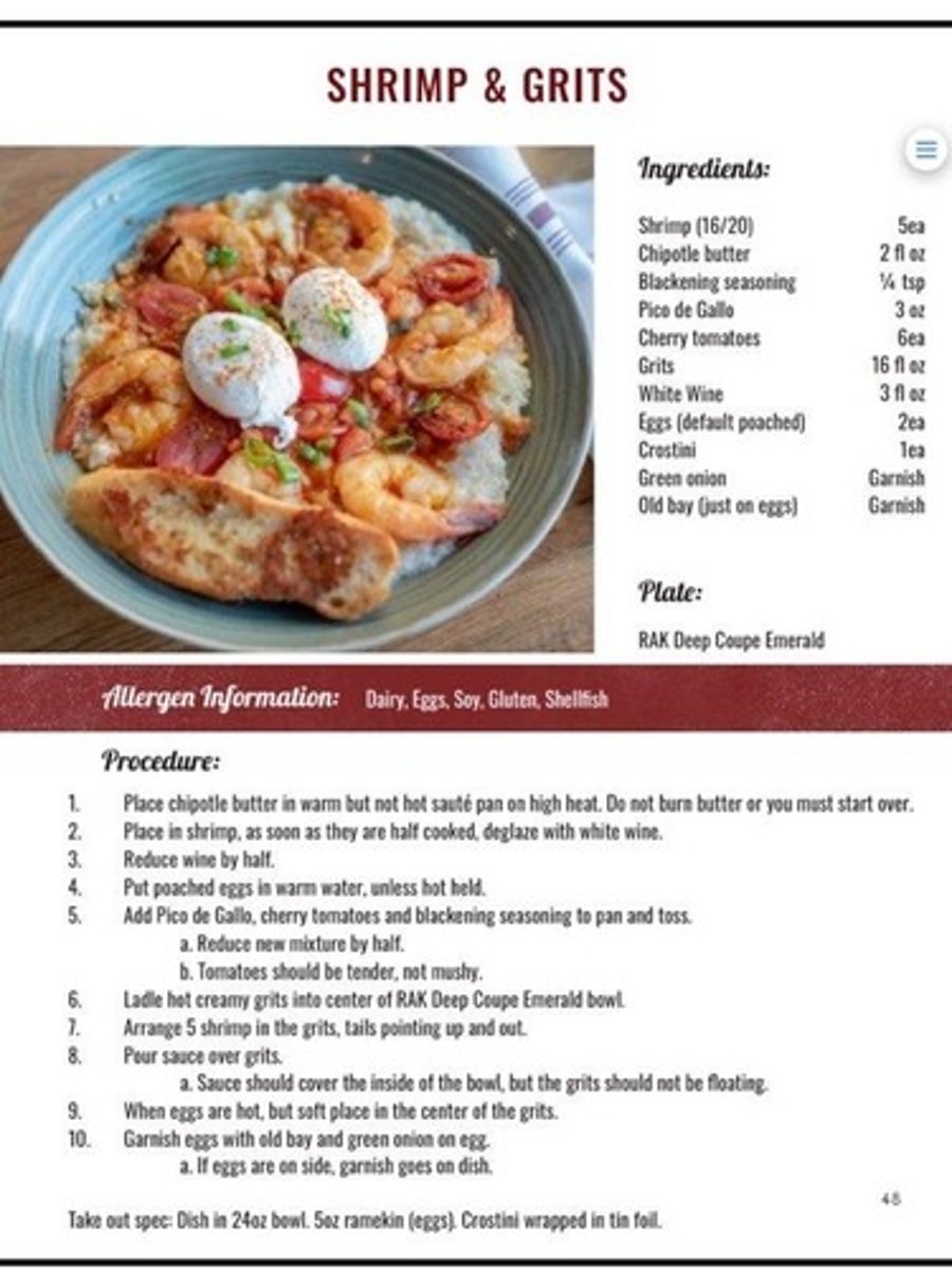 <p>choice of egg/white wine/tomato/onion/chipotle butter 21.95</p>
