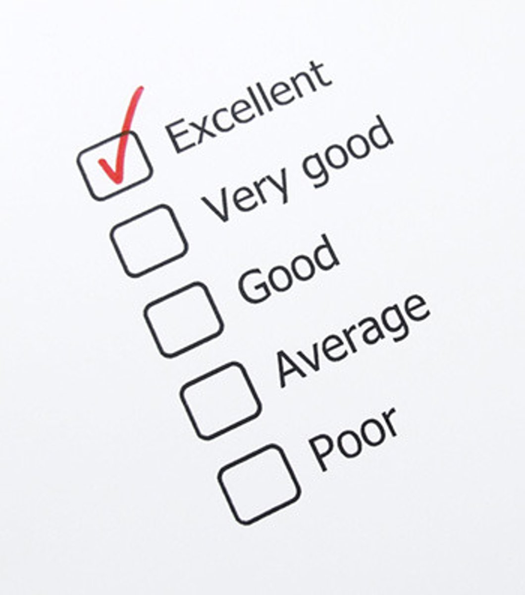 <p>noun of 'evaluate' (v)</p>