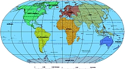 <p>Robinson projection map</p>