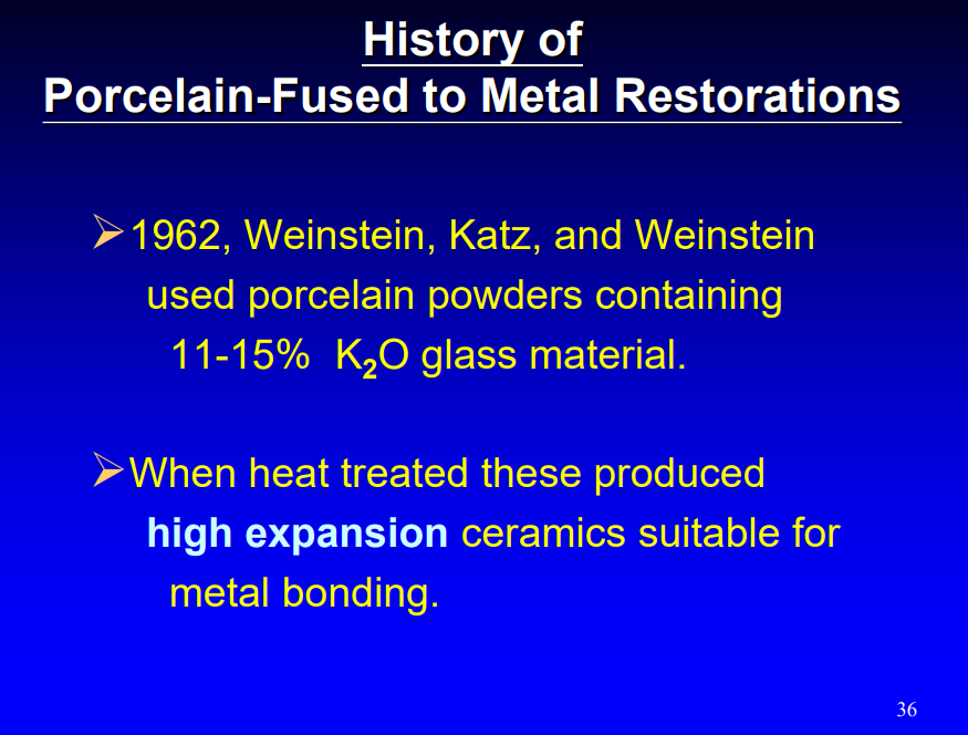 <p>when heat treated, these produce high expansion ceramics suitable for metal bonding </p>