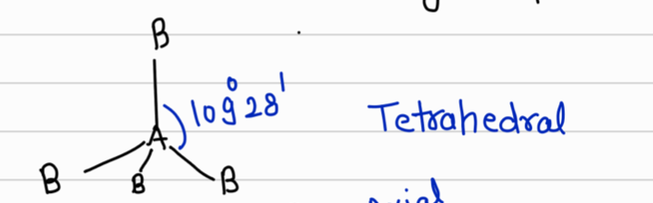 <p>Tetrahedral</p>