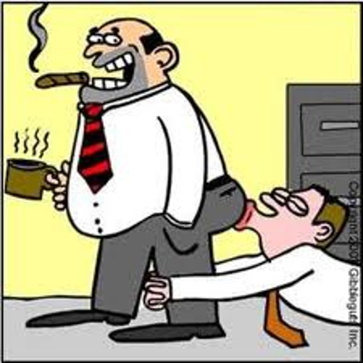 <p>Overly submissive and eager to please</p>