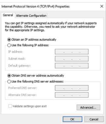 <p>A user recently reported intermittent network access issues. While troubleshooting, a notification appears stating that Windows has identified an IP address conflict. There is a DHCP server on your network. When you open the user’s TCP/IP properties, it is configured as in this picture. What steps must you take to fix the problem?</p>