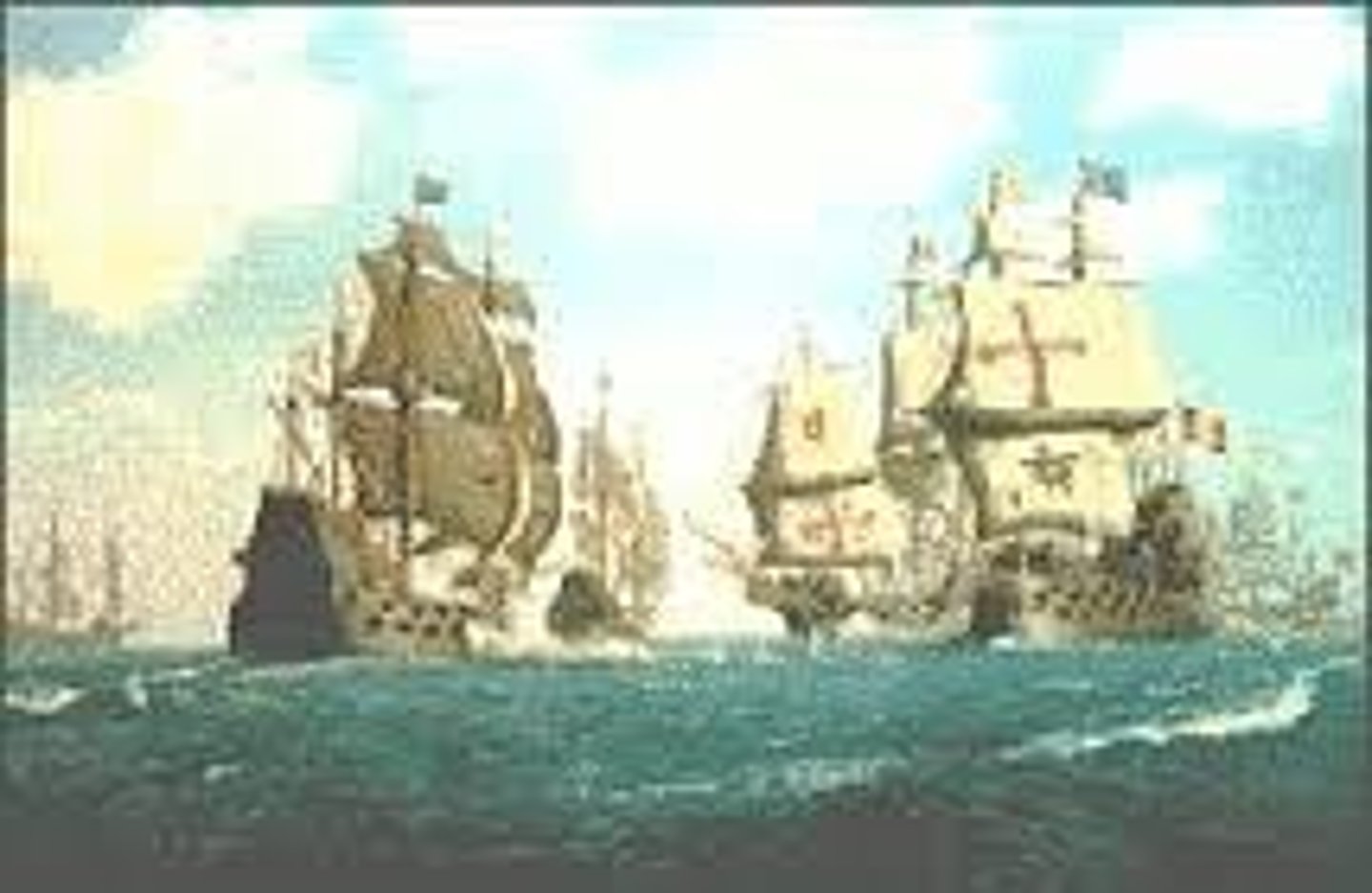 <p>Spain's powerful navy that helped them monopolize the New World until their defeat in 1588.. Defeated due to smaller, faster English ships and stormy seas that took out many of the Spanish ships.</p>