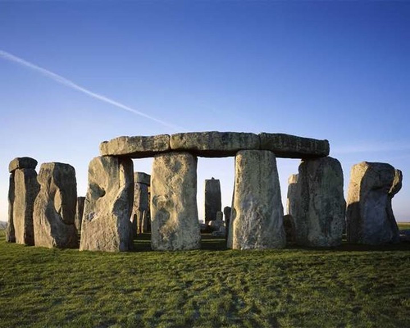 <p>ENGLAND.</p><p>Neolithic</p><p>- Prehistoric</p><p>- Neolithic stretched to Bronze Age</p><p>- Megalithic Monument</p><p>- Bluestone and Gray Sandstone</p><p>- , England</p><p>- Started as cemetery of cremation burials</p><p>- Bluestone was transported (important)</p><p>- Ceremonial site</p><p>- Farmers used this to kept track of the time of the year (Calendar)</p><p>- Someone was able to direct all the labor. (Stones were heavy)</p><p>- Cemetery, Spiritual site, etc.</p><p>- A henge is a circle of stones or posts, often surrounded by a ditch with built- up embankments.</p><p>-The site started as a cemetery of cremation burials marked by a</p><p>circle of bluestones.</p><p>-function as a domain of</p><p>the dead.</p><p>-We now believethat Stonehenge was the site of cere- monies linked to death and burial.</p>