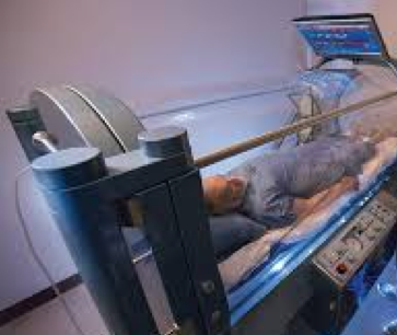 <p>Patient put in chamber that’s has increased pressure and 100% has O2, which increases the O2 levels in the blood and tissues to promote healing and fight infections </p>