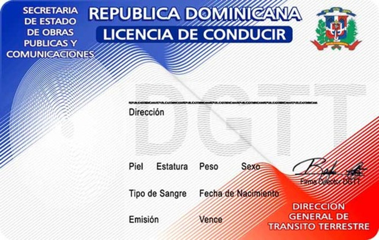 <p>driver's license</p>