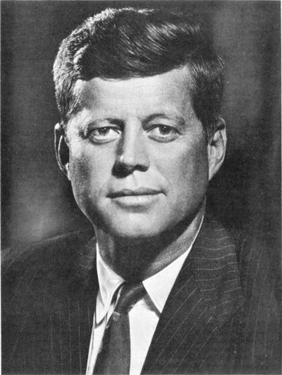 <p>35th President of the United States 35th President of the United States; only president to have won a Pulitzer Prize; events during his administration include the Bay of Pigs Invasion, the Cuban Missile Crisis, the building of the Berlin Wall, the Space Race, the African American Civil Rights Movement and early events of the Vietnam War; assassinated in Dallas, TX in 1963</p>
