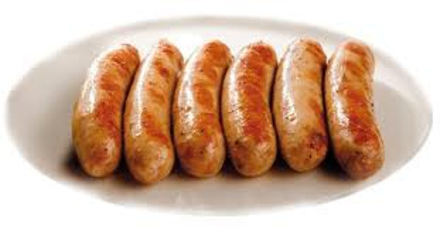 <p>sausages</p>