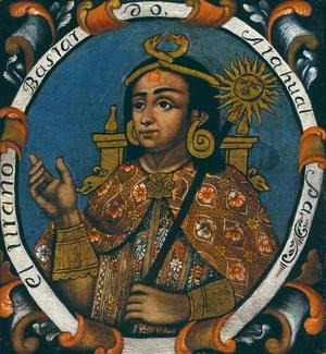 <p>(1497-1533) an incan ruler who was kidnapped by pizarro during his attempt to keep the spanish from entering his territory. he offered to fill a room with gold and silver in exchange for his release. the ransom was accepted, but the ruler was strangled by the spanish.</p>