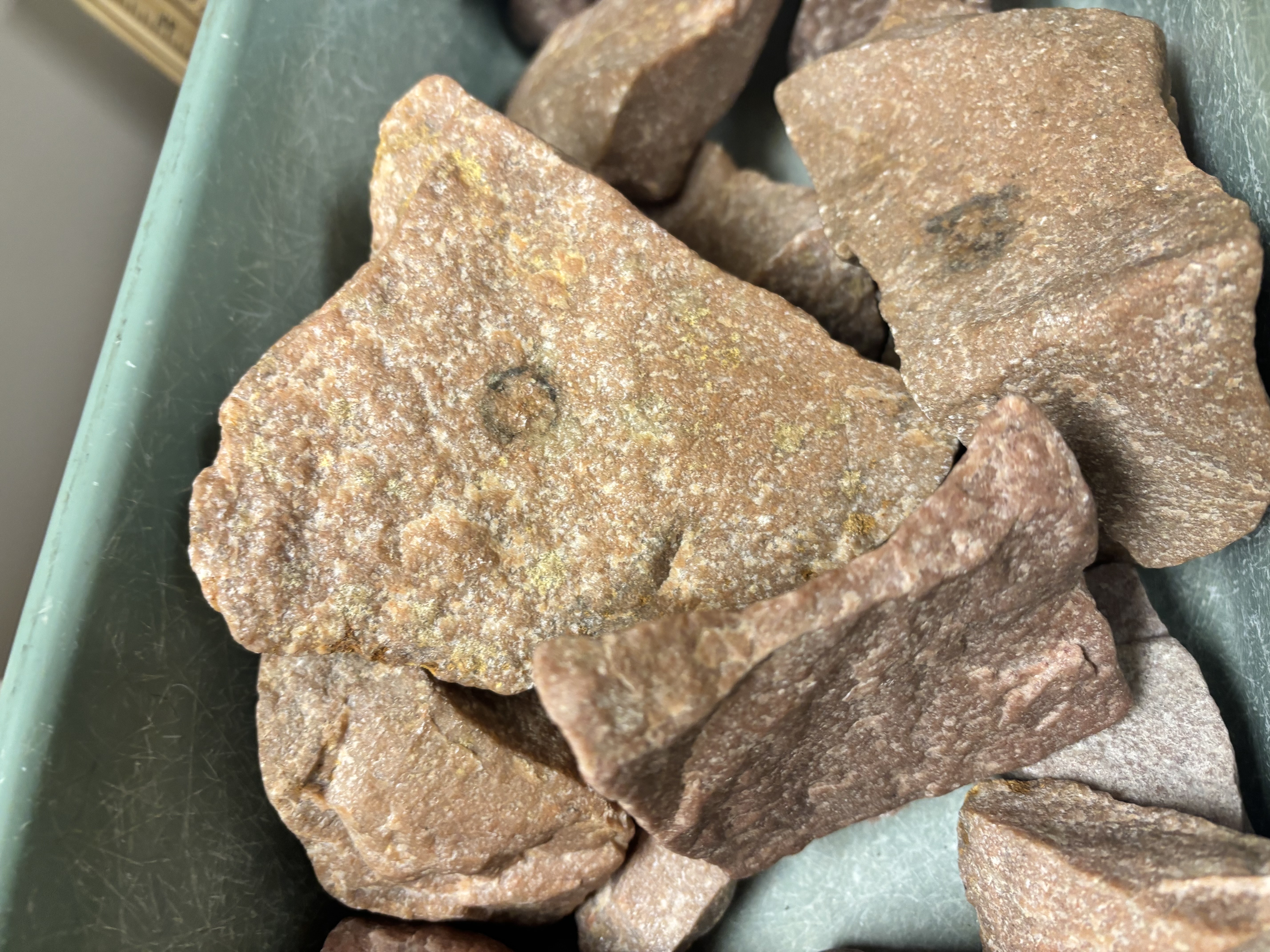 <p>Non-foliated metamorphic rock formed from sandstone; very hard; composed mainly of quartz.</p>