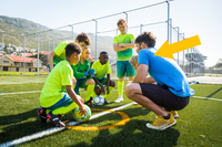 <p><span>someone whose </span>job<span> is to </span>teach<span> </span>people<span> to </span>improve<span> at a </span>sport<span>, </span>skill<span>, or </span>school<span> </span>subject</p>