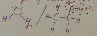 <p>-Particular type of dipole-dipole bond where hydrogen is attracted to N,O,F</p><p>-Because these connections have very high electronegative difference (H-F, H-O, H-N)</p><p>-H-bonds are ~10x stronger than dipole-dipole</p><p>-Increase BP and water solubility of molecule</p>