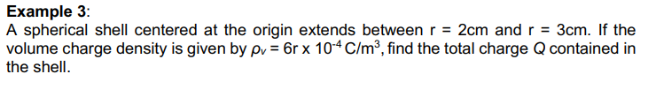 <p>[EXAMPLE 3] (spherical shell)</p>
