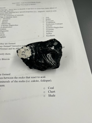 <ul><li><p>Glassy</p></li><li><p>Felsic (still dark in color)</p></li><li><p>Extrusive </p></li><li><p>Smooth</p></li></ul>