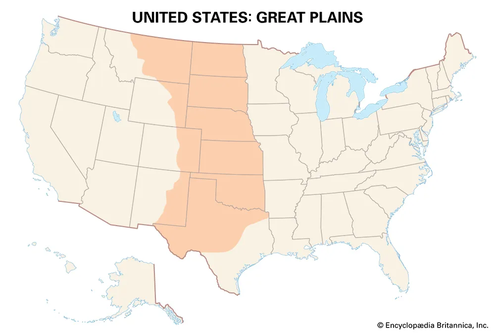 <p><span><span>a vast, high plateau of grasslands and prairie in North America, stretching east of the Rocky Mountains from Canada down to Texas</span></span></p>