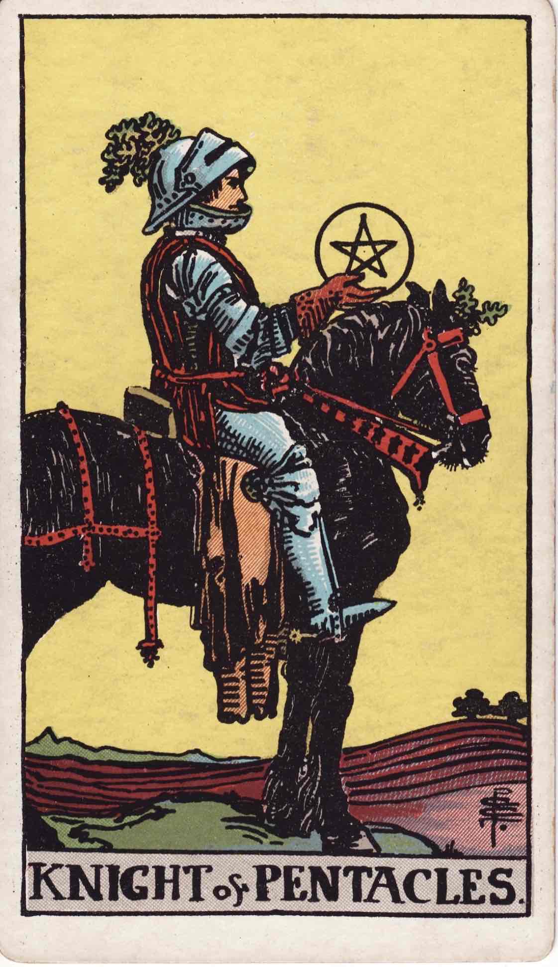 <p>Knight of Pentacles</p>