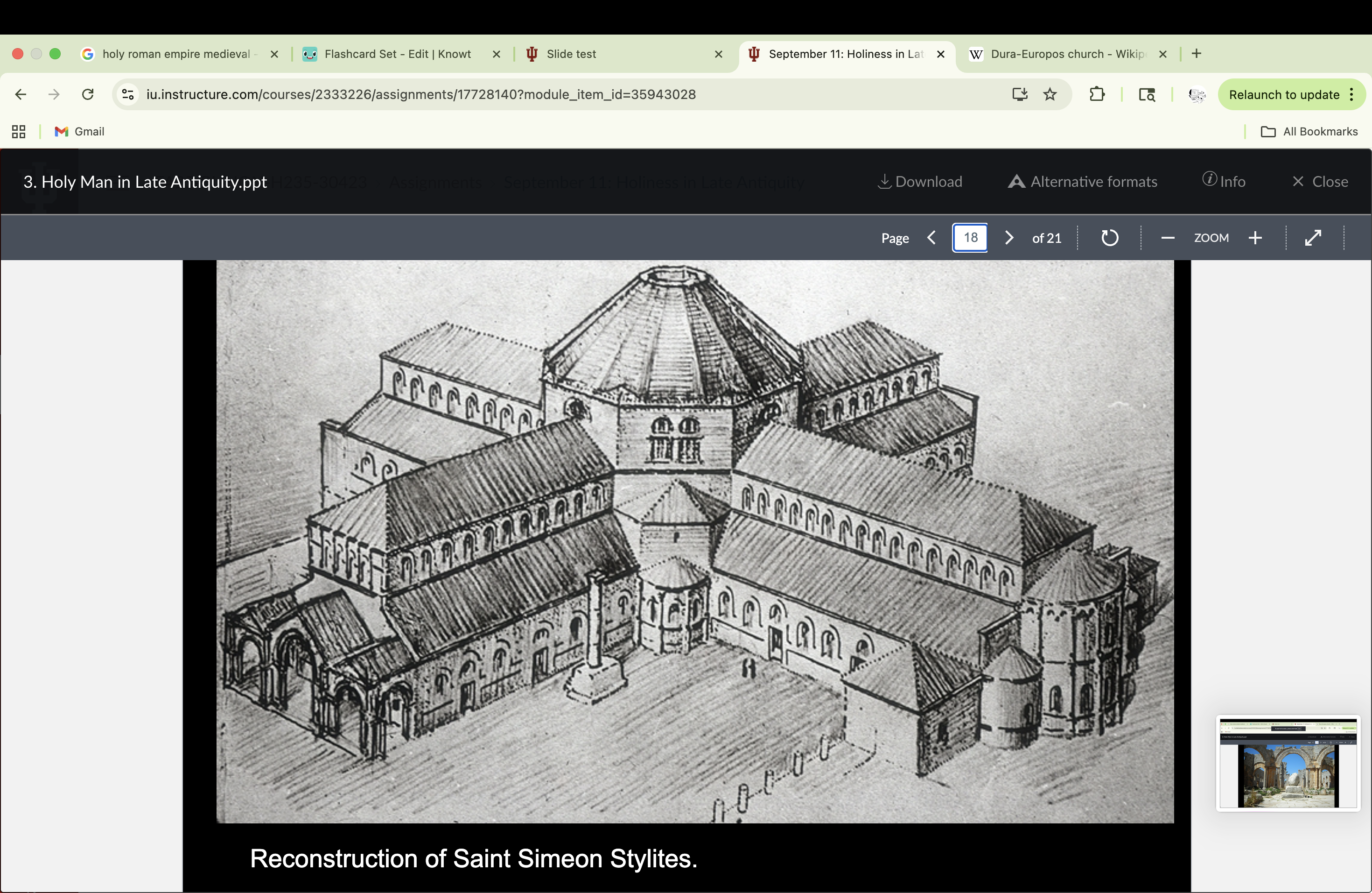 <p>Syrian Byzantine architecture, blending Roman basilican and centralized plans.</p><p>Distinctive Features:</p><p>Four basilicas (north, south, east, west), each with:</p><p>A triple-arched entrance façade.</p><p>A nave with two side aisles divided by columns.</p><p>Semi-circular apses at their outer ends.</p><p>The central octagon acted as the spiritual and visual core.</p><p>The stone masonry is finely cut and laid without mortar — typical of high-quality late antique Syrian construction.</p><p>Rich sculptural decoration: acanthus leaves, crosses, rosettes, and symbolic motifs combining classical and Christian iconography.</p>