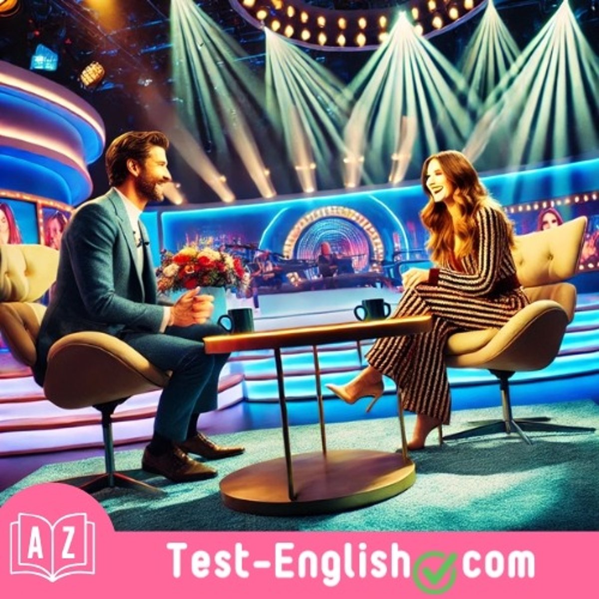 <p>One of the guests on the _____ show was the actor from the film we saw yesterday.</p>