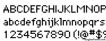 <p>fonts that were designed as bitmap and then converted to outline</p>