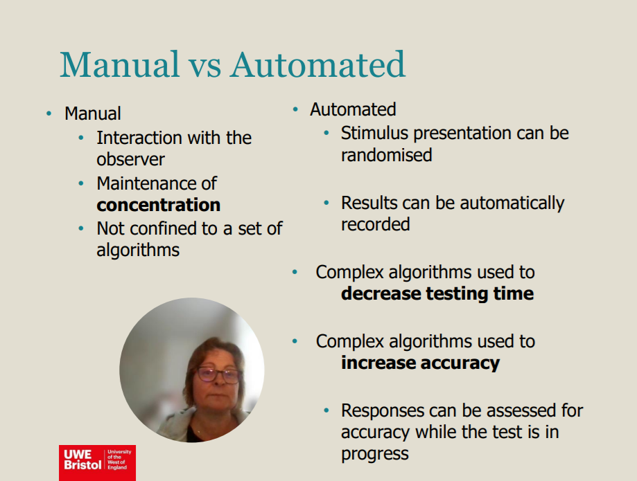 <p>Automated Perimetry Advantages</p><ul><li><p>Reproducibility results</p></li><li><p>Quantitative information</p></li><li><p>Results in a more timely manner</p></li><li><p>Experienced visual fields operator not require</p></li><li><p>Earlier detection of defects</p></li></ul><p>There are many more advantages to automated perimetry than manual. True or False?</p>