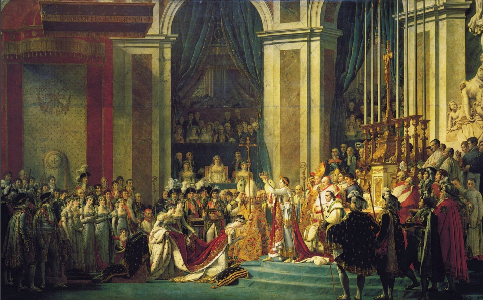 <p>David, The Coronation of Napoleon, 1805-07</p>