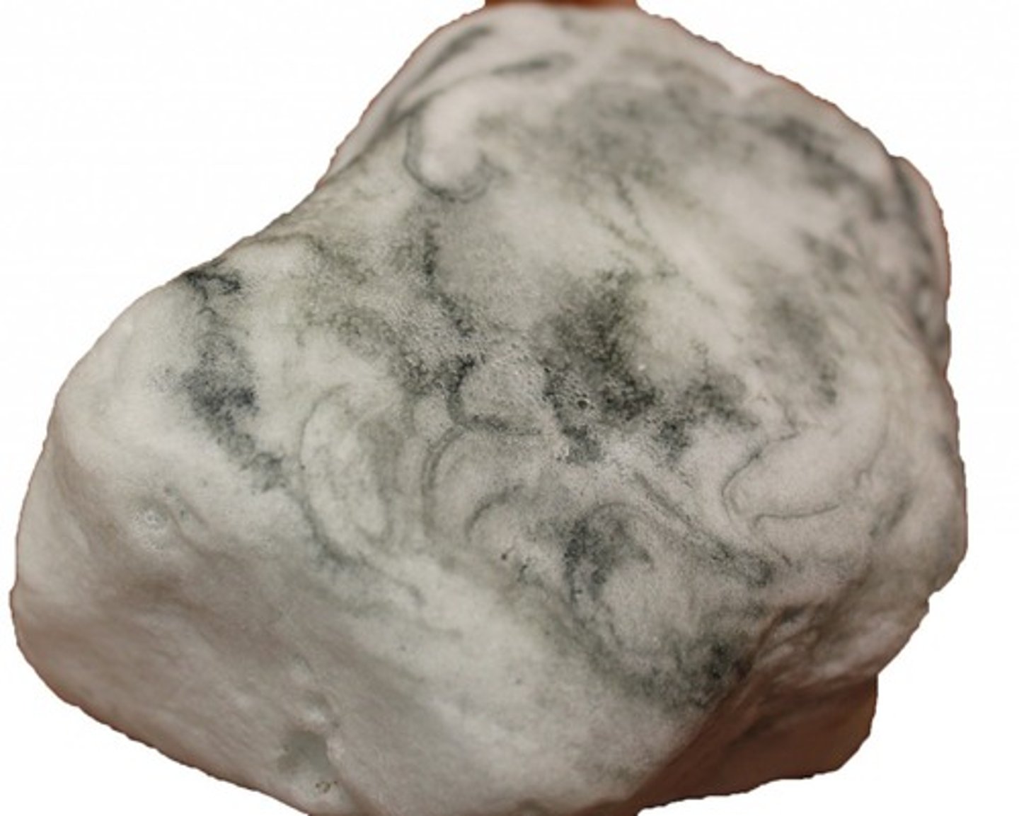 <p>A non-foliated metamorphic rock that is produced from the metamorphism of limestone. Contains calcite.</p>
