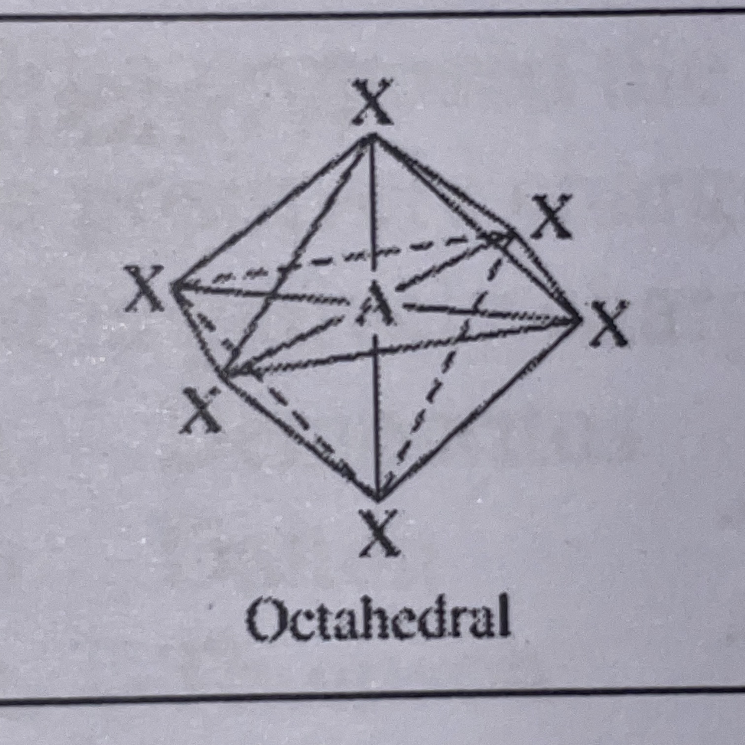 <p>Octahedral</p>