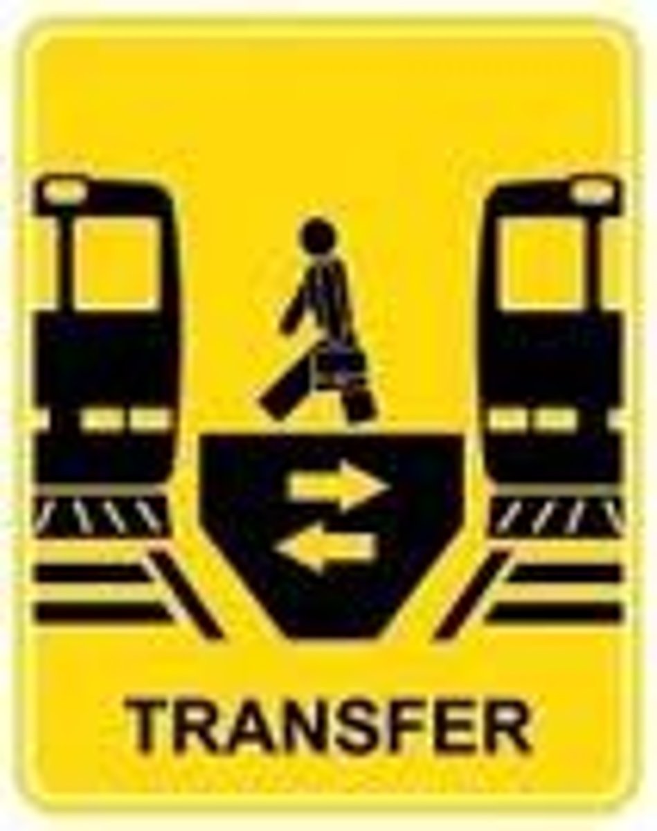 <p>to change, transfer (trains)</p>