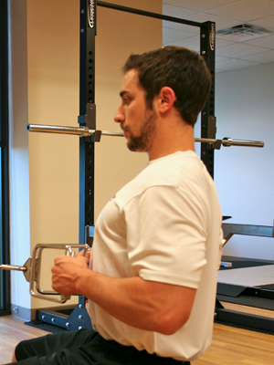 <p><span><span>Clients should be instructed to retract the scapula during the seated row exercise in order to effectively train the:</span></span></p>