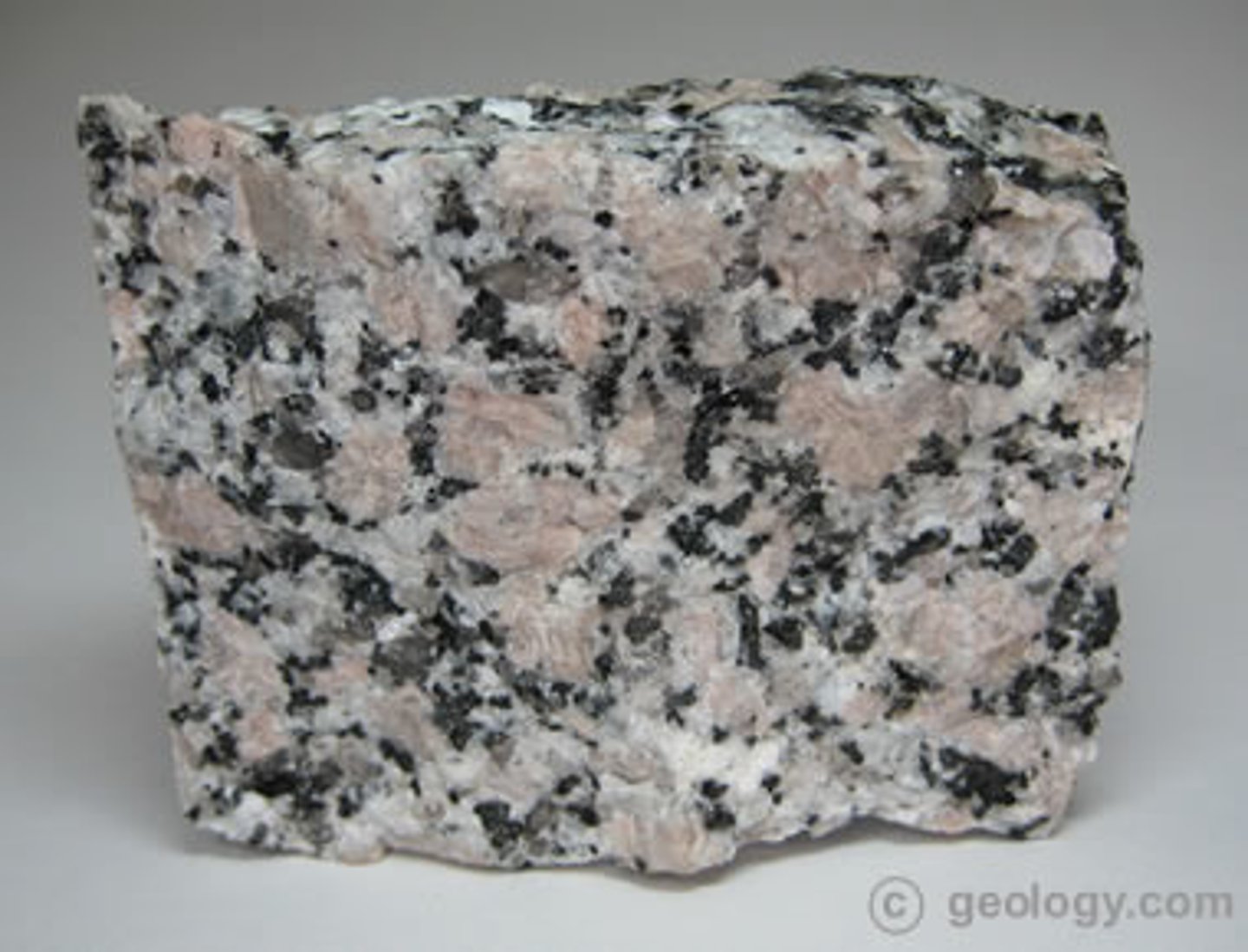 <ul><li><p>phaneritic</p></li><li><p>quartz + feldspar</p></li><li><p>intrusive</p></li></ul><p></p>