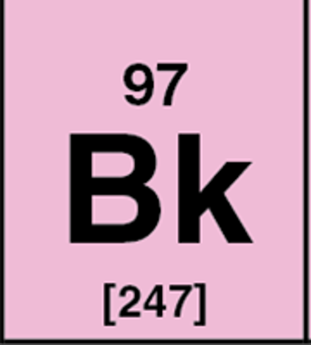 <p>Symbol: Bk<br>Atomic Mass: <br>Atomic Number: 97</p>
