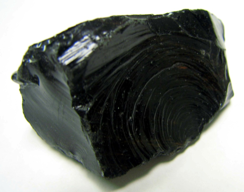 <p>Volcanic glass, conchoidal fracture, igneous</p>
