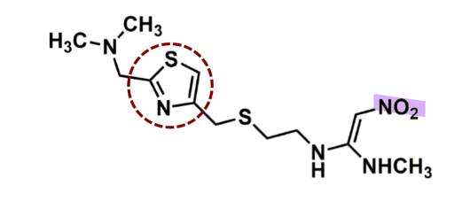 <ul><li><p><u>pharmacophore:</u> <strong>thiazole</strong></p><ul><li><p>does not interact with CYP450 enzymes</p></li></ul></li><li><p>contains EWG - very potent binding affinity</p></li><li><p>contains double bonds- sensitive to light</p></li><li><p>excellent bioavailability </p></li></ul>