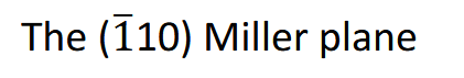 <p>What does this Miller plane look like</p>