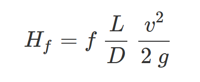 <p>to calculate head loss due to flow</p>