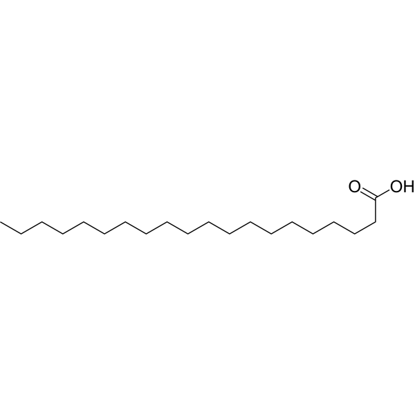 <ul><li><p>C20 saturated fatty acid</p></li><li><p>Eicosanoic acid</p></li></ul><p></p>