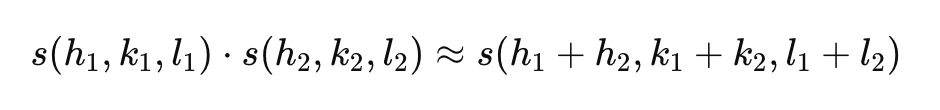 <p><strong>products </strong>of the <u>sign</u> of two reflections is approximately equal to the <u>sign </u>of the <strong>sum </strong>of two reflections</p>