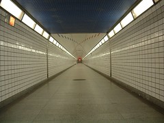 A monocular cue for perceiving depth; the more parallel lines converge, the greater their perceived distance.